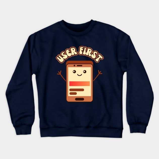 Cute UX-UI Crewneck Sweatshirt by Indieteesandmerch